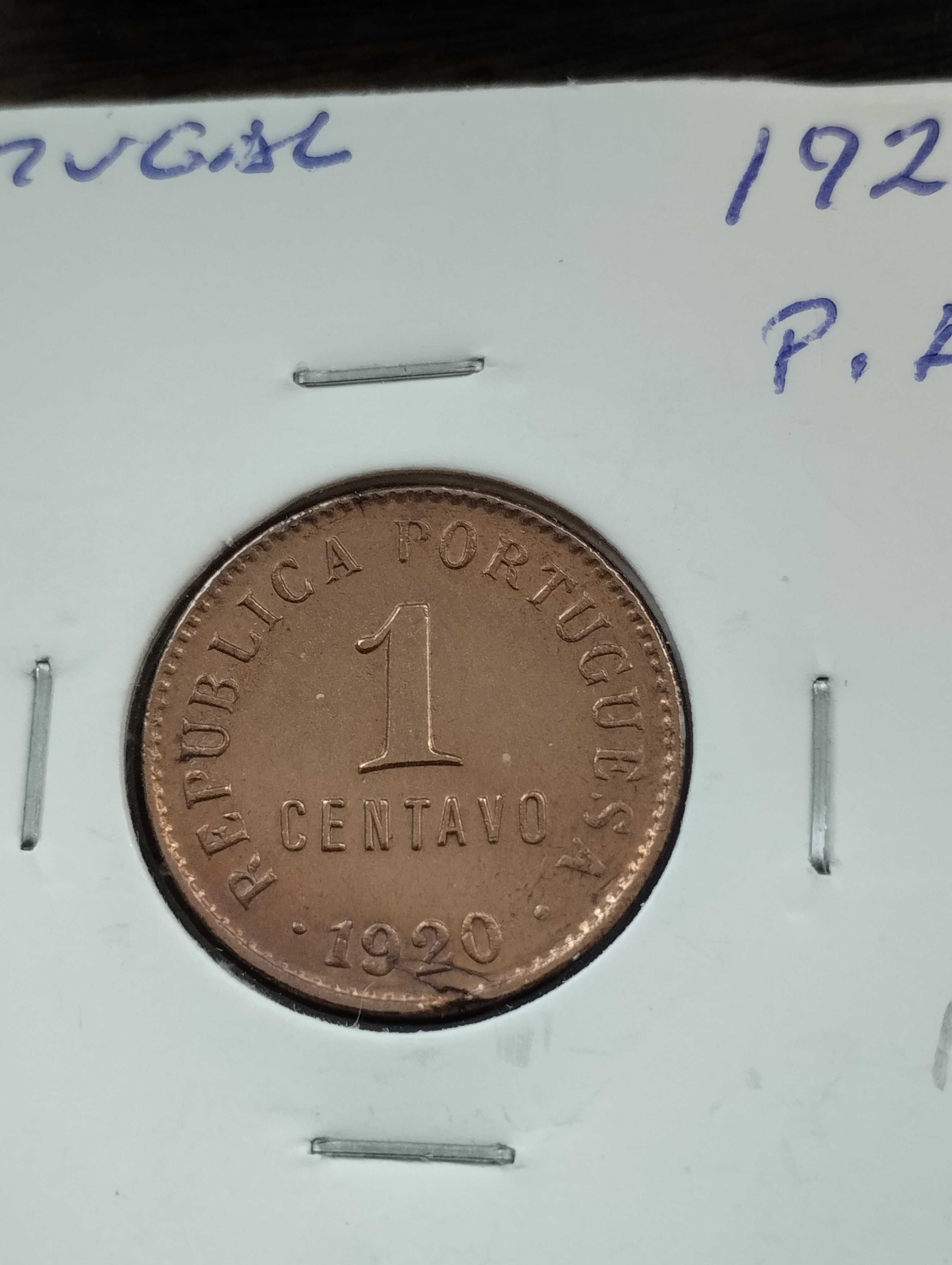 Moeda de 1 centavo de 1920