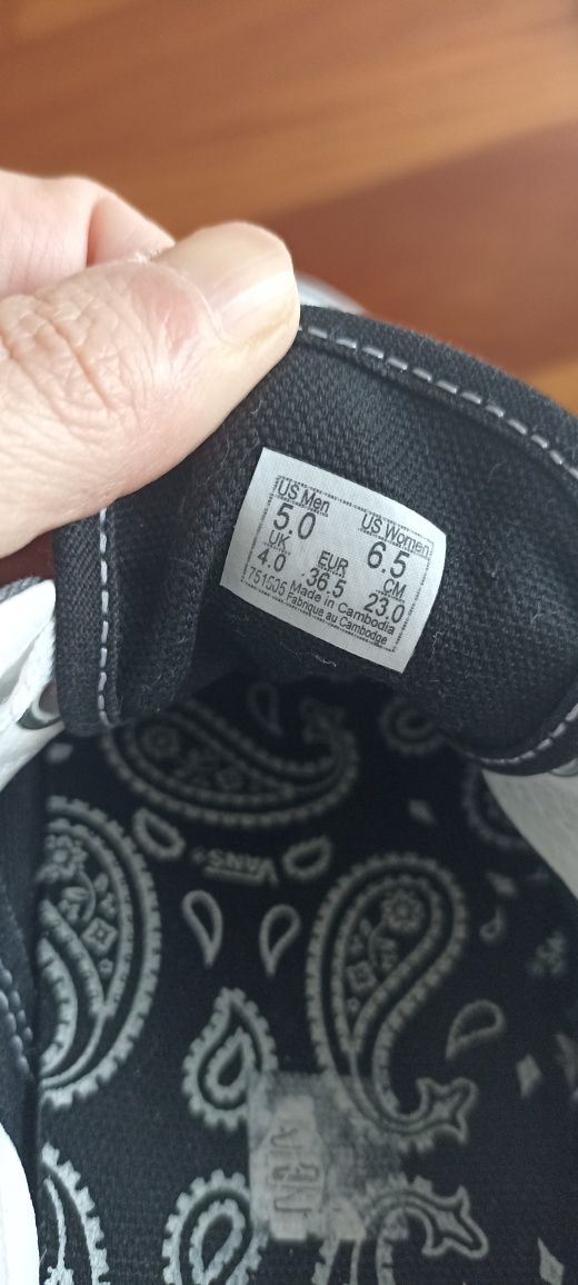 Vans cinzentas tamanho 36,5