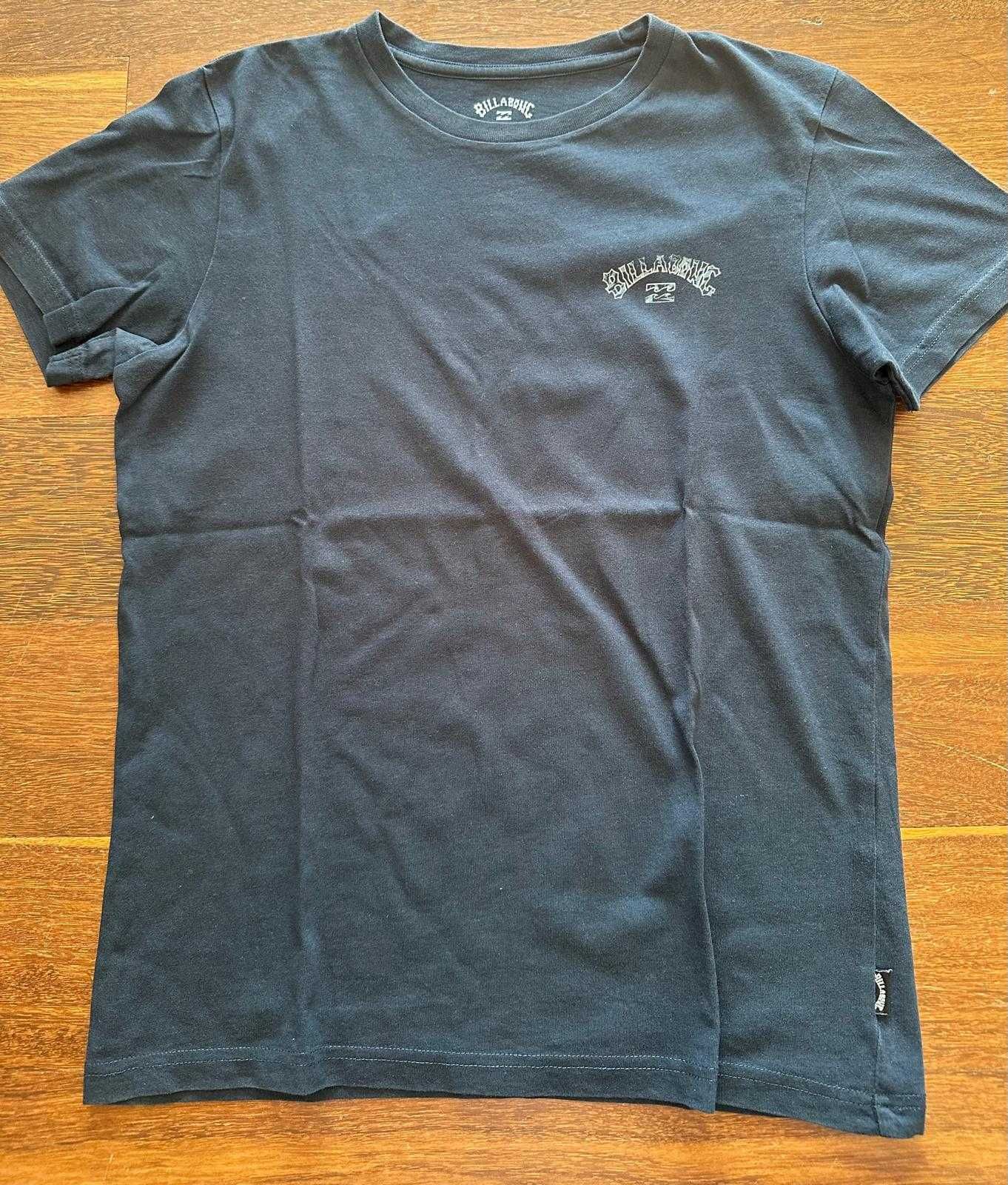t-shirt bilabong preta tamanho 12