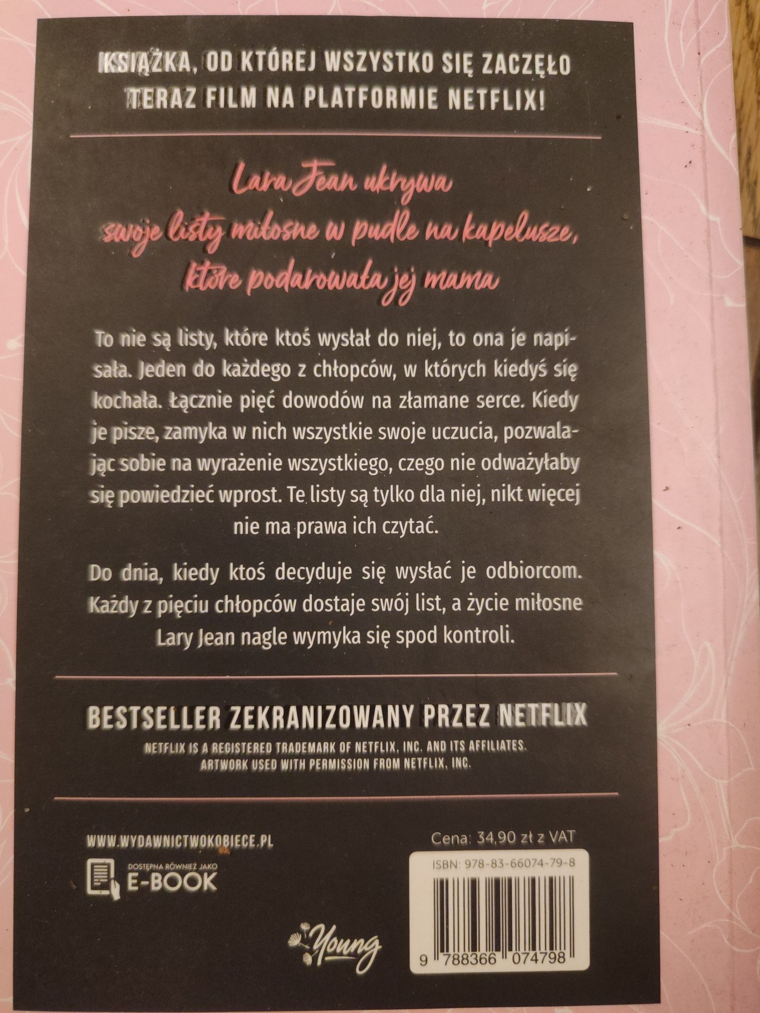 Książka "do wszystkich chłopców, których kochałam"