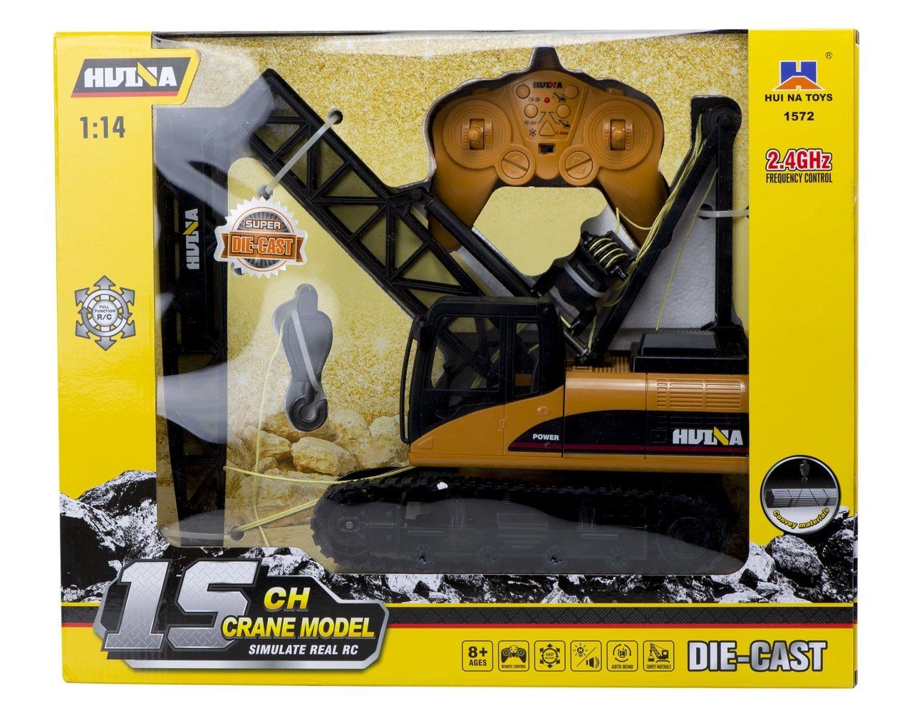 Dźwig RC H-Toys 1572 gąsienice 15CH 2.4Ghz 1:14