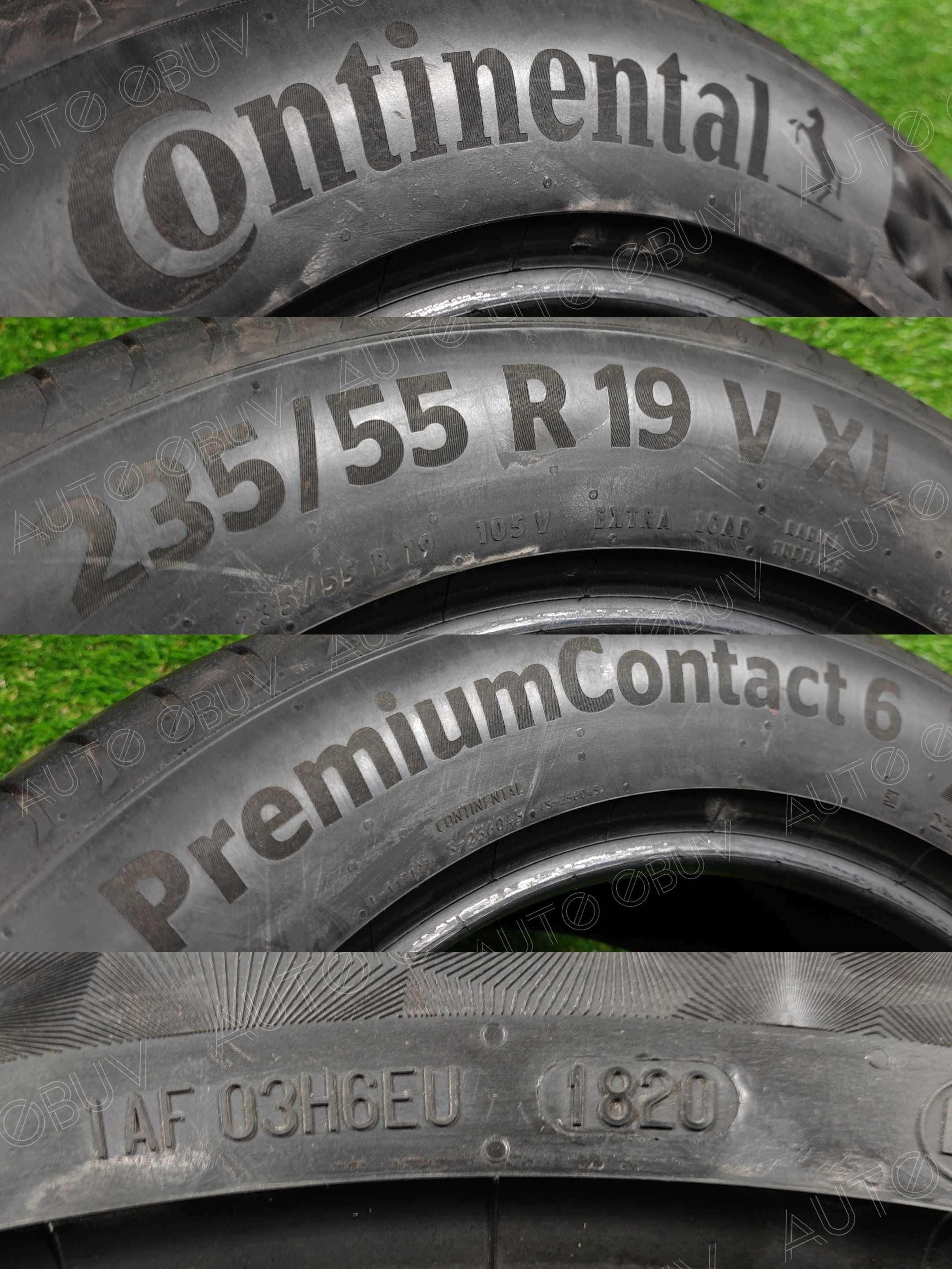 Літо‼️•235/55/19 •Continental • PremiumContact 6 • 6.8мм+6.0мм • Літні