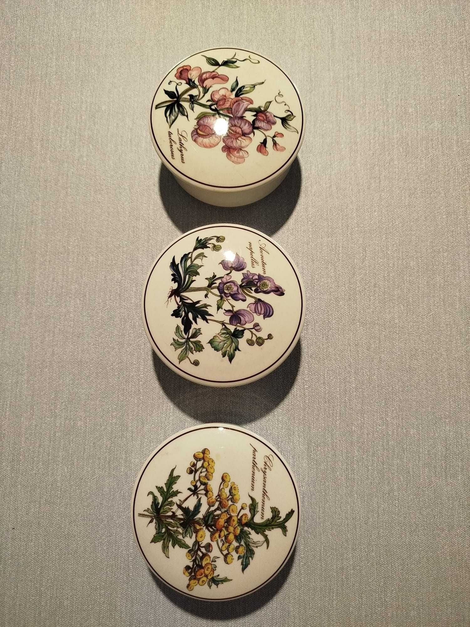 conjunto de 3 Caixas porcelana Villeroy & Boch coleção botânica