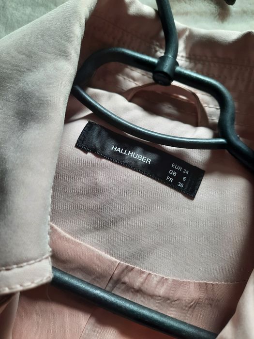 Тренч пальто плащ пудровий xs