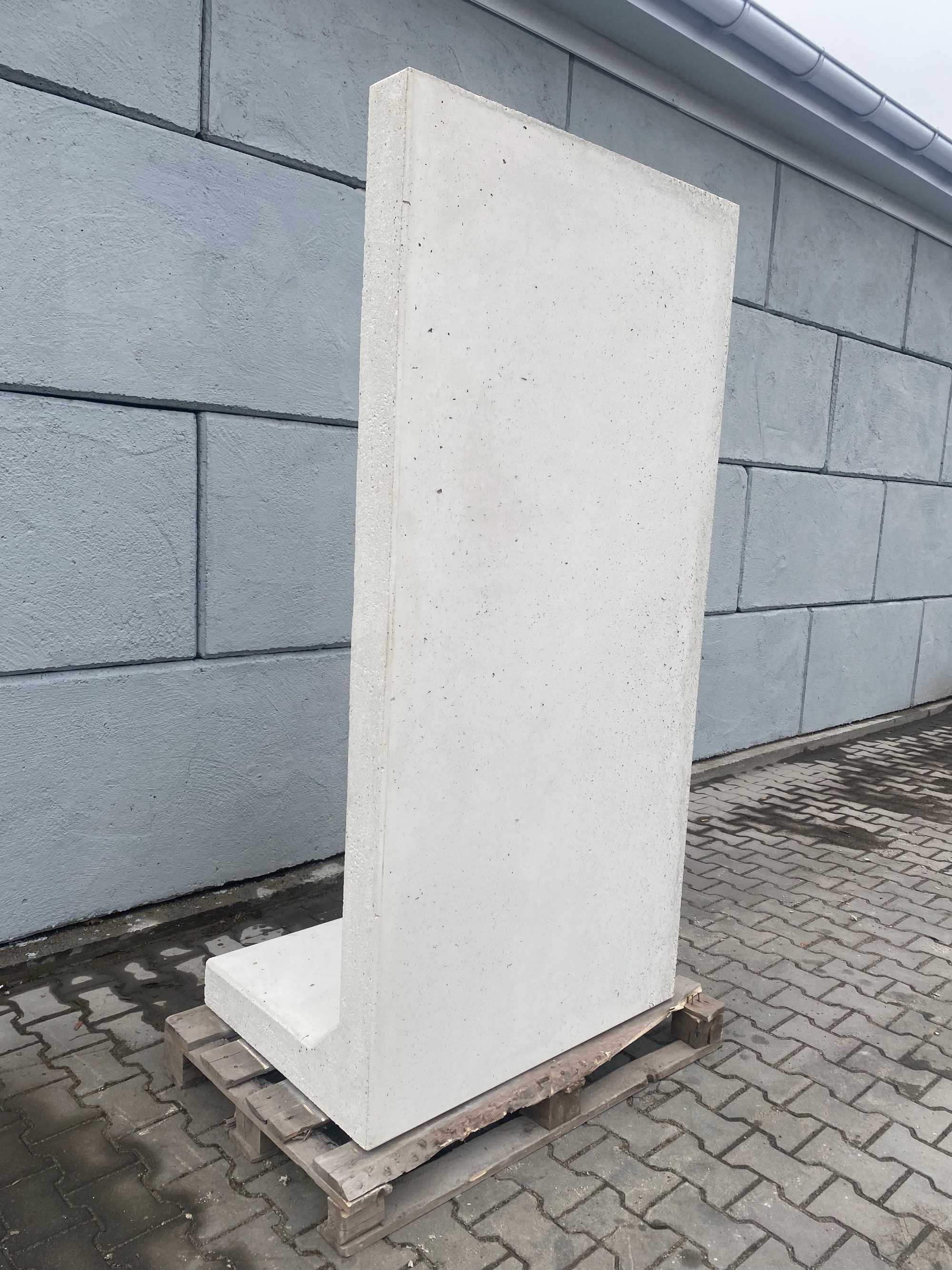Mur betonowy L mury betonowe bloczki ogrodzeniowe Łódź
