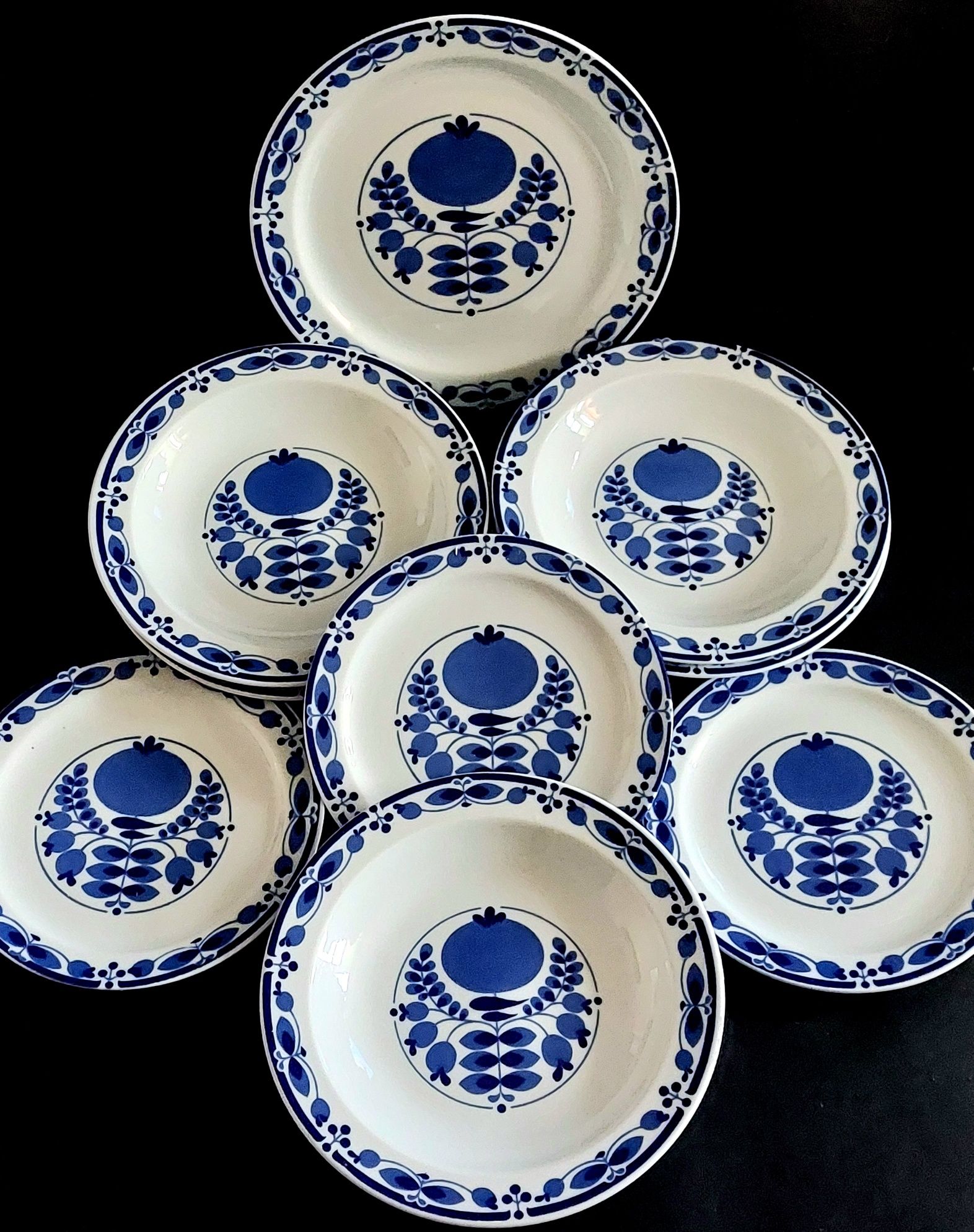 COLDITZ PORCELAN zestaw talerzy.część serwisu obiadowego. 9szt.