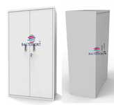 ARMARIO DE PASTAS DE ARQUIVO 1500X800X420MM PORTAS COM 3 PRATELEIRAS