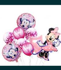 Zestaw 9 pak balonów urodziny Myszki Miki Minnie