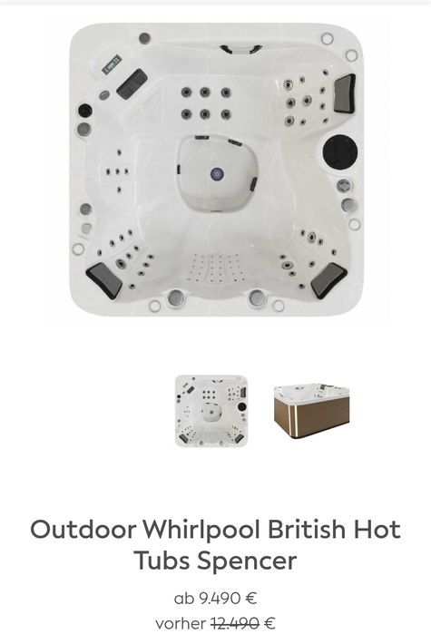 Jacuzzi ogrodowe British Hot