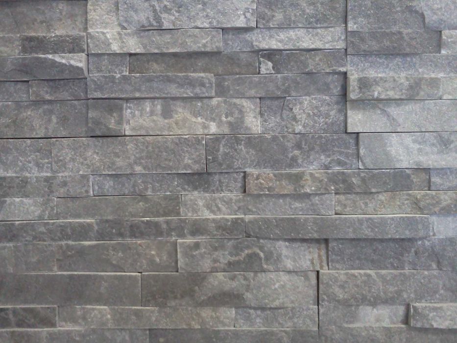 Łupek szary kwarc okładzina ścienna panele kamienne 60x15cm