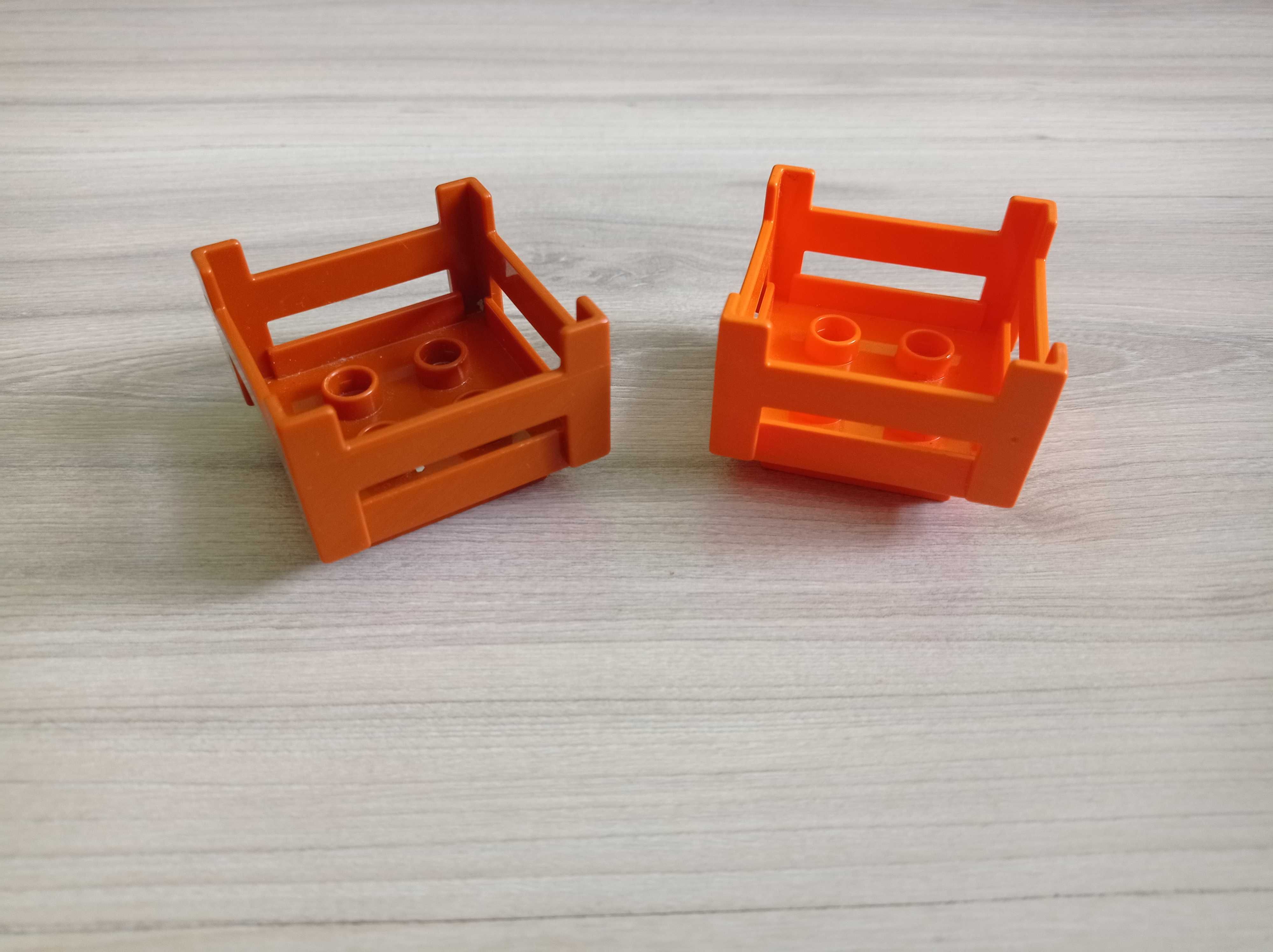 Lego Duplo skrzynka, skrzynia pomarańczowa i brązowa - nr 6446
