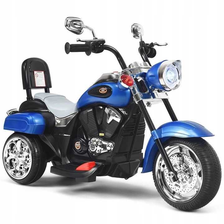 Motocykl elektryczny dla dzieci chopper 3 km/h do 30kg