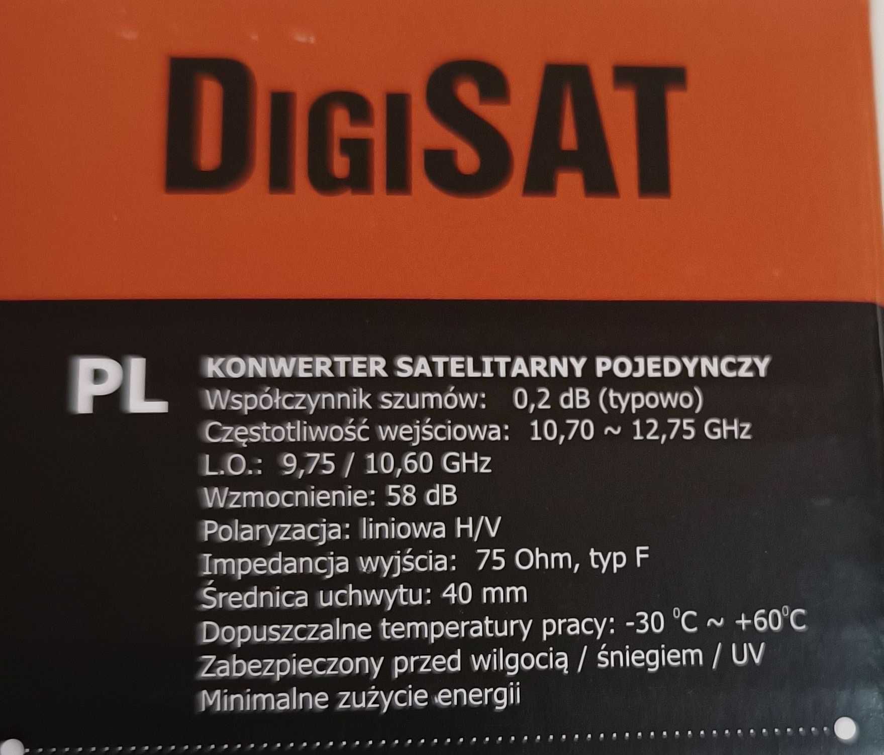 Konwerter anteny sateleitarnej - pojedynczy