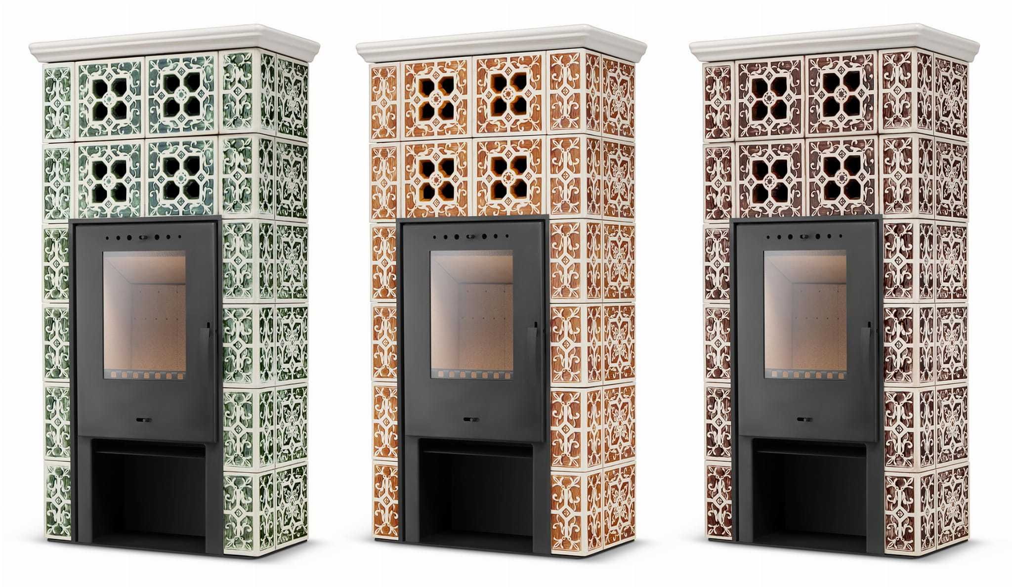 Piec kominek kaflowy wolnostojący koza GRANDE II 10 kW