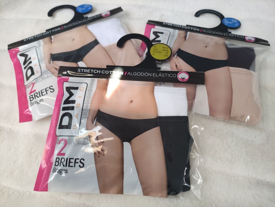 2 Cuecas algodão elástico DIM (Novo)