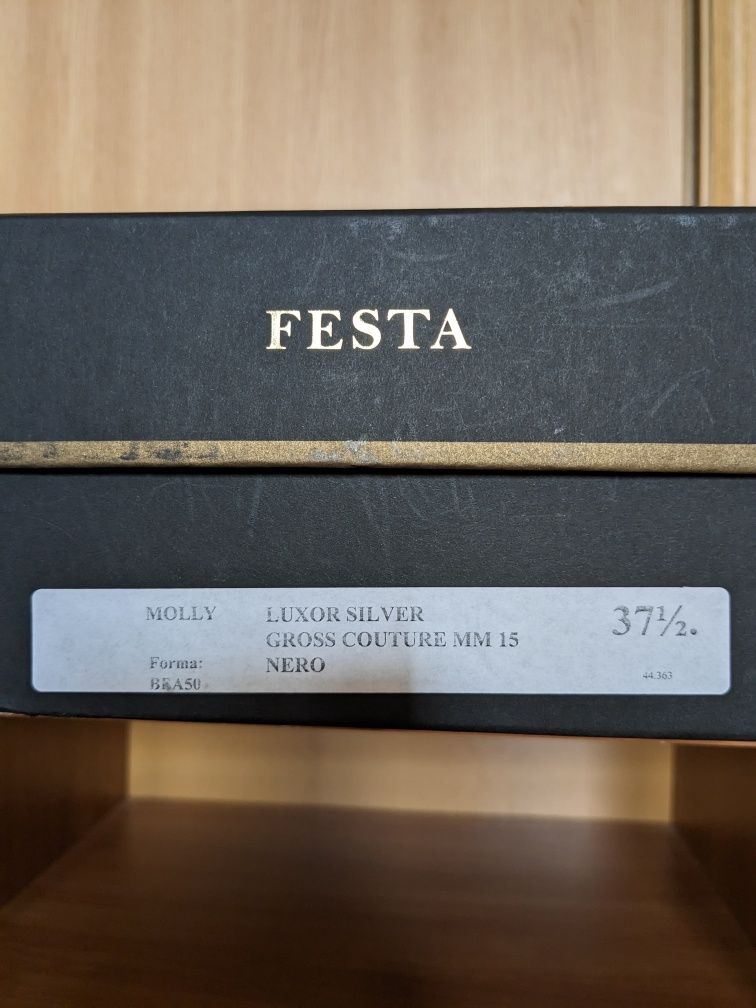 Женские серебристые туфли (слингбэки) FESTA