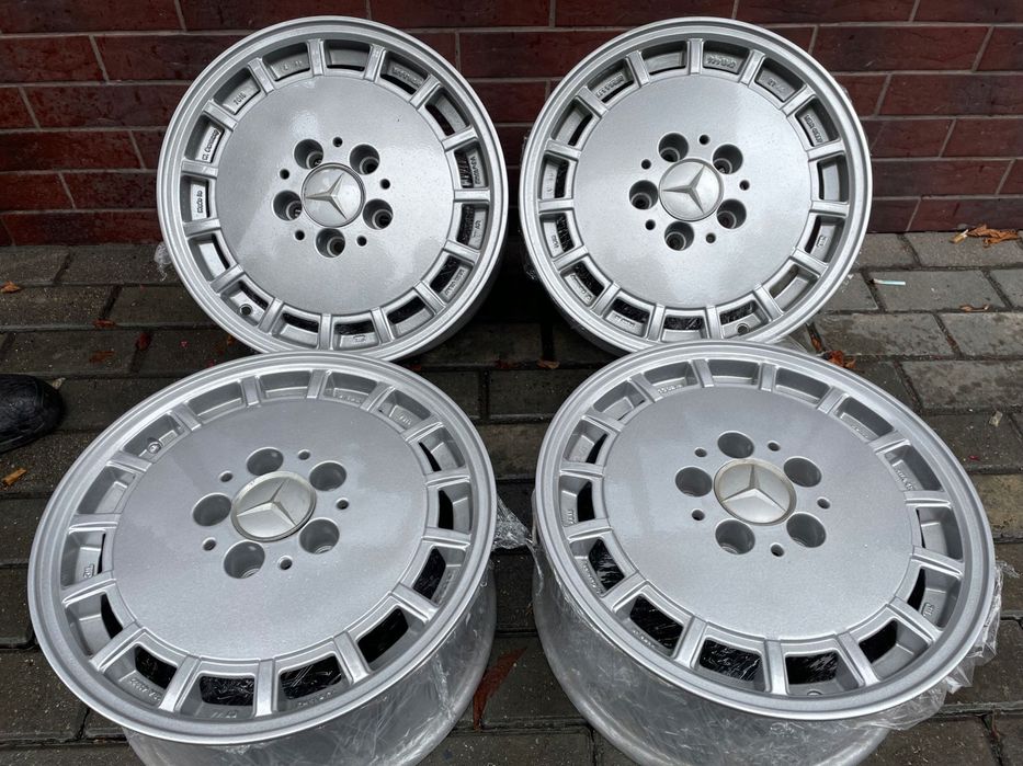 alu felgi mercedes 15 gullideckel 7j et44 w124 oryginał