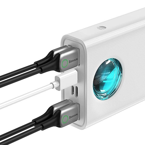 Baseus Amblight powerbank 65W 30000mAh Overseas Edition biały (PPLG)