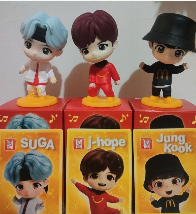 BTS Макдональдс.Suga,Jung Kook,RM, Jimin,V,Jin, j-Hope.Новые в коробке