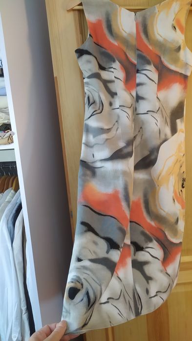 Sukienka Kaskada 38 len bawełna