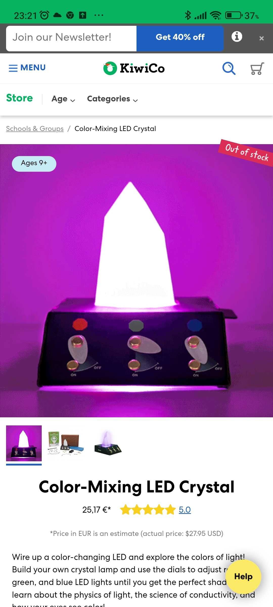 Color Mixing Led Crystal