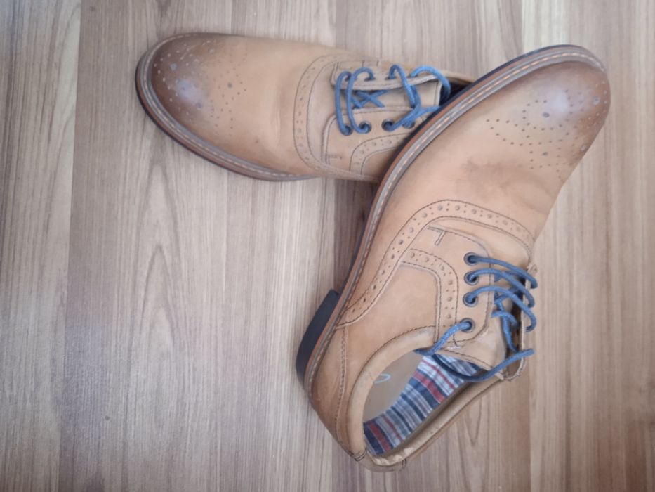 Чоловічі шкіряні туфлі/кожаные туфли 29.5 см Clarkc Велика Британія