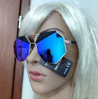 Okulary przeciwsłoneczne sześciokątne lustrzane UV unisex