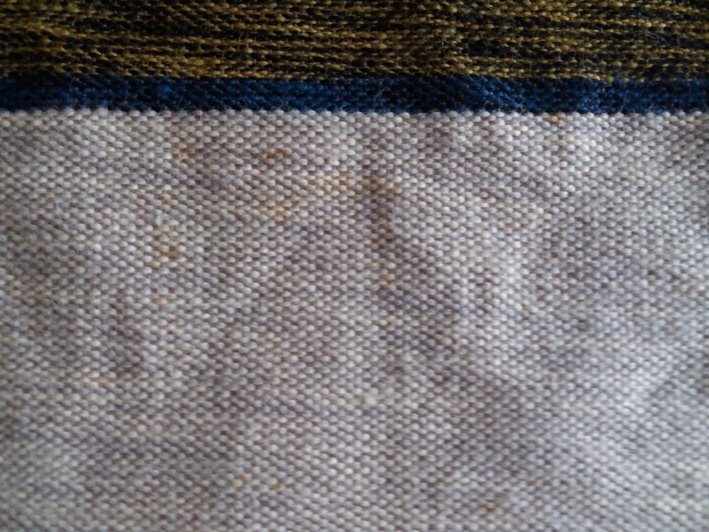 Welniany z fredzlami  obrus kapa kilim dywanik 140×170cm