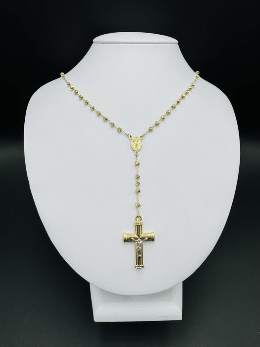 Nowy zloty lancuszek rozaniec proba 585 waga 6,98g