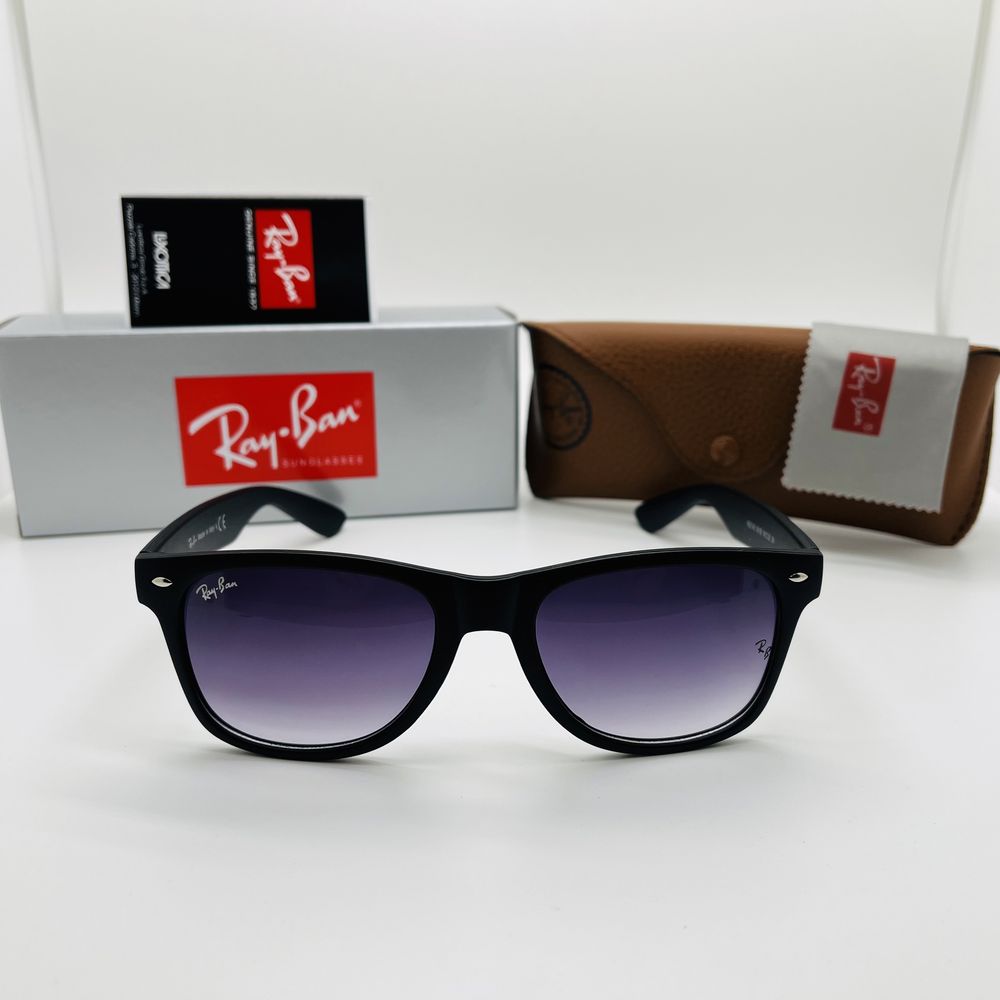 Сонцезахисні окуляри Ray Ban Wayfarer 2140 Matt Black|Purple