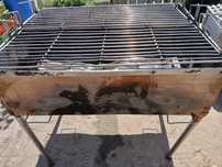Assador / grelhador em inox com 1mt x 75cm