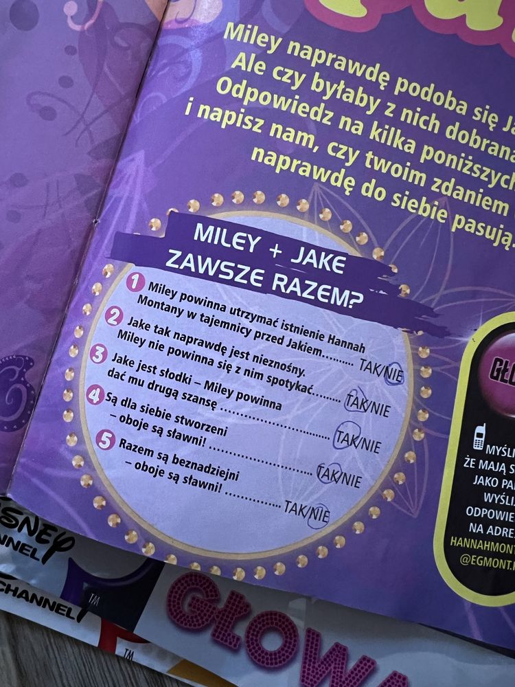 Hannah Montana czasopismo dwutygodnik plakat