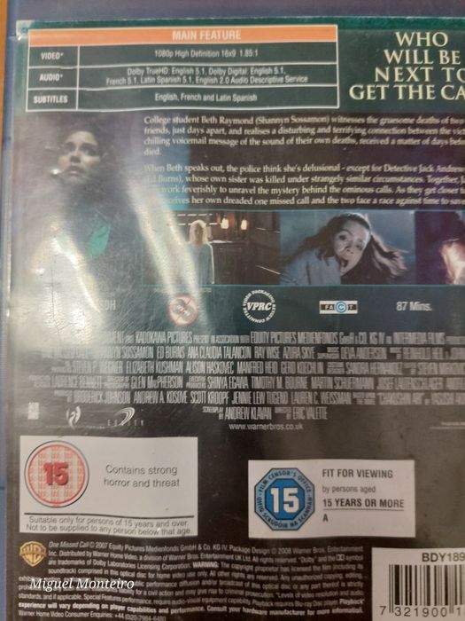 Blu Ray One Missed Call