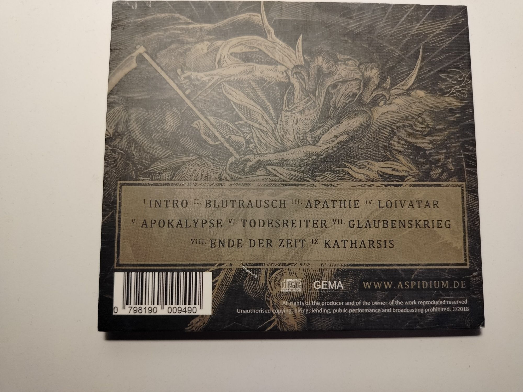 Płyta CD metalowa Aspidium