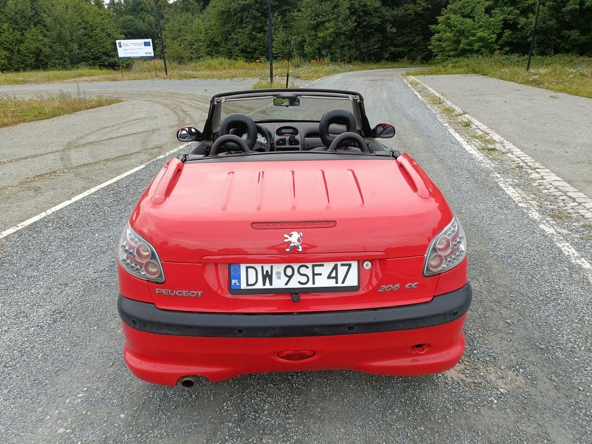 Peugeot 206 CC Cabrio 1.6 Automat klimatyzacja niski przebieg