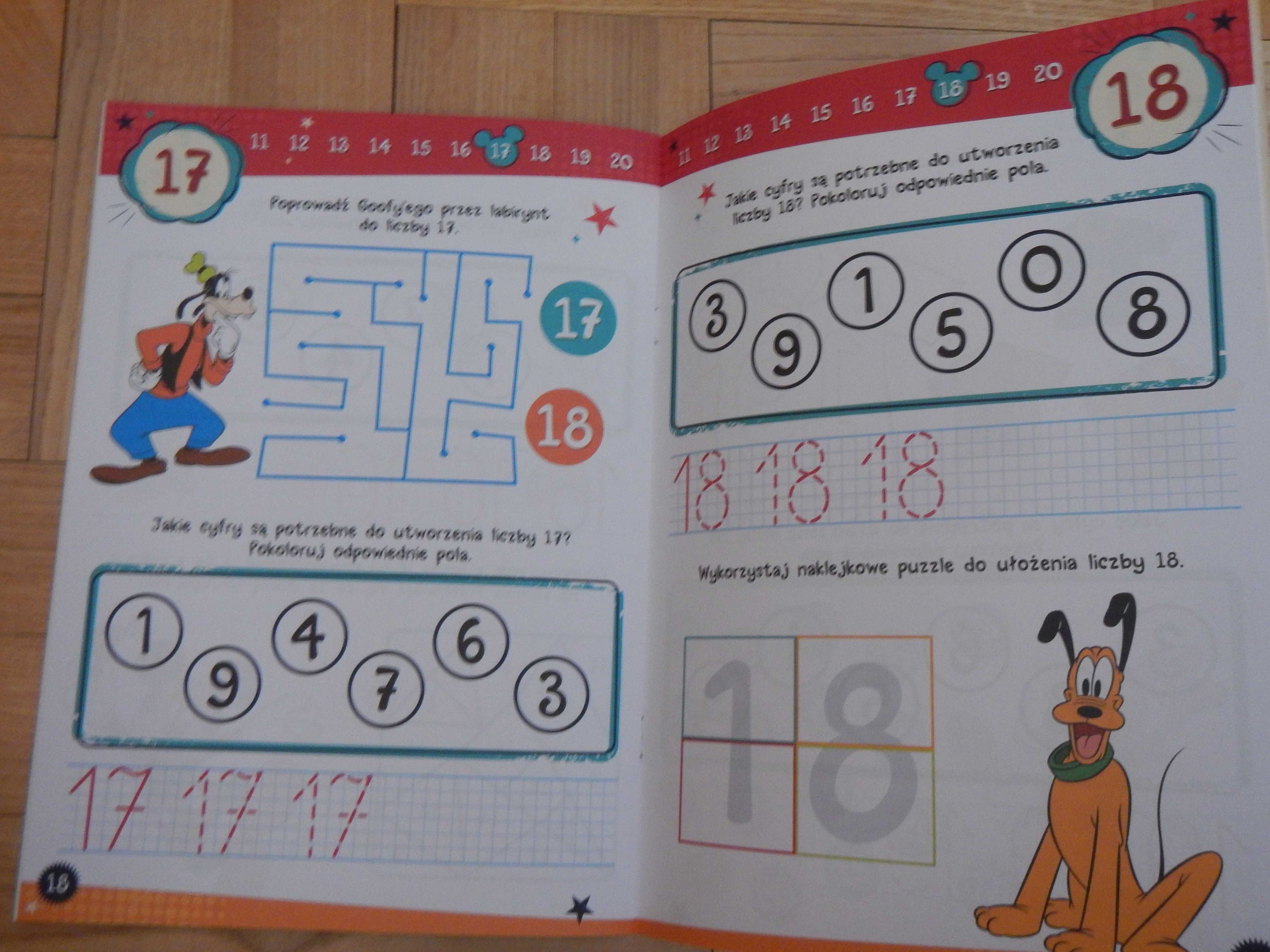 Disney uczy: MIKI, LICZBY, zeszyt ćwiczeń 4 lata