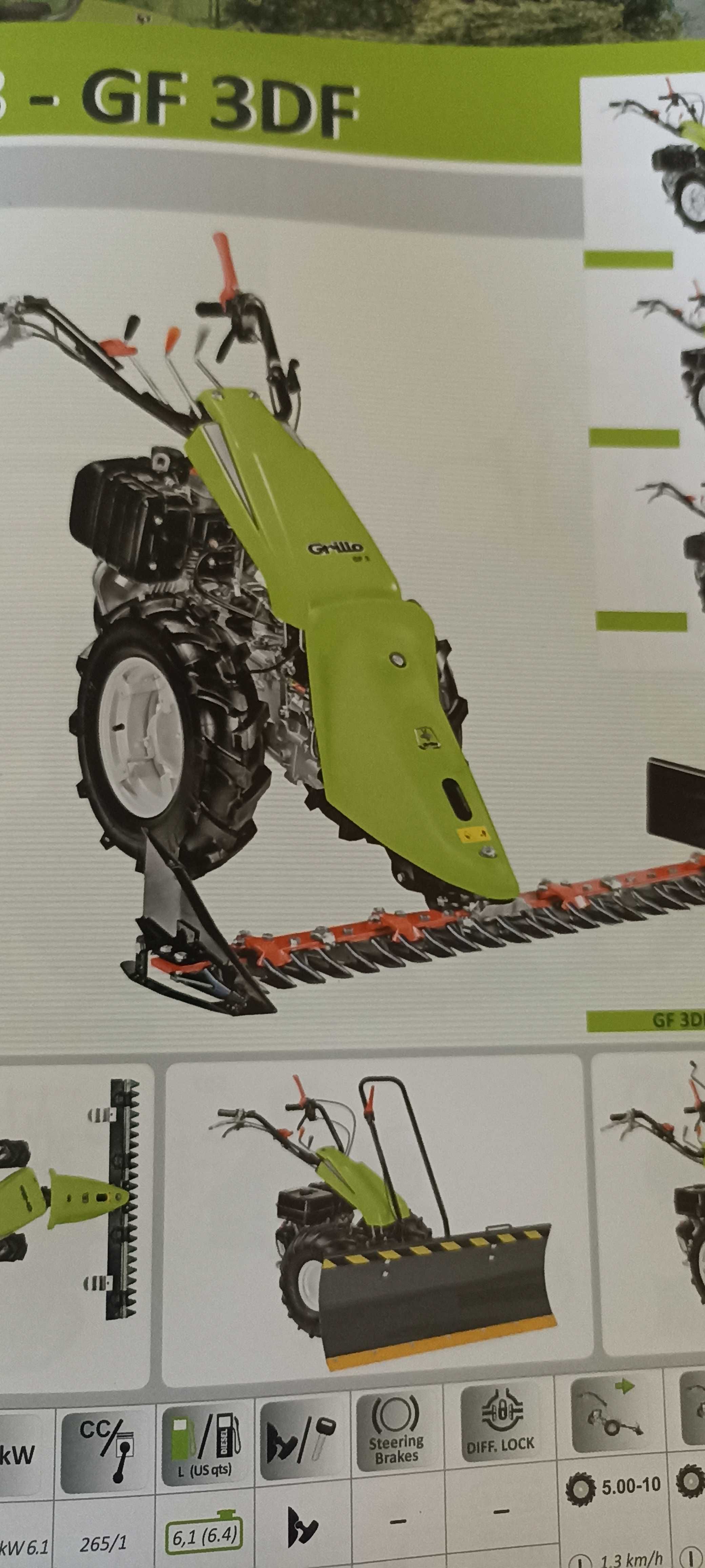 Мотоблок косарка grillo GF1