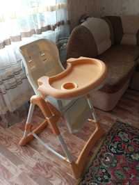 Стільчик для годування, унісекс, оранжеве крісло, дитячий стільчик