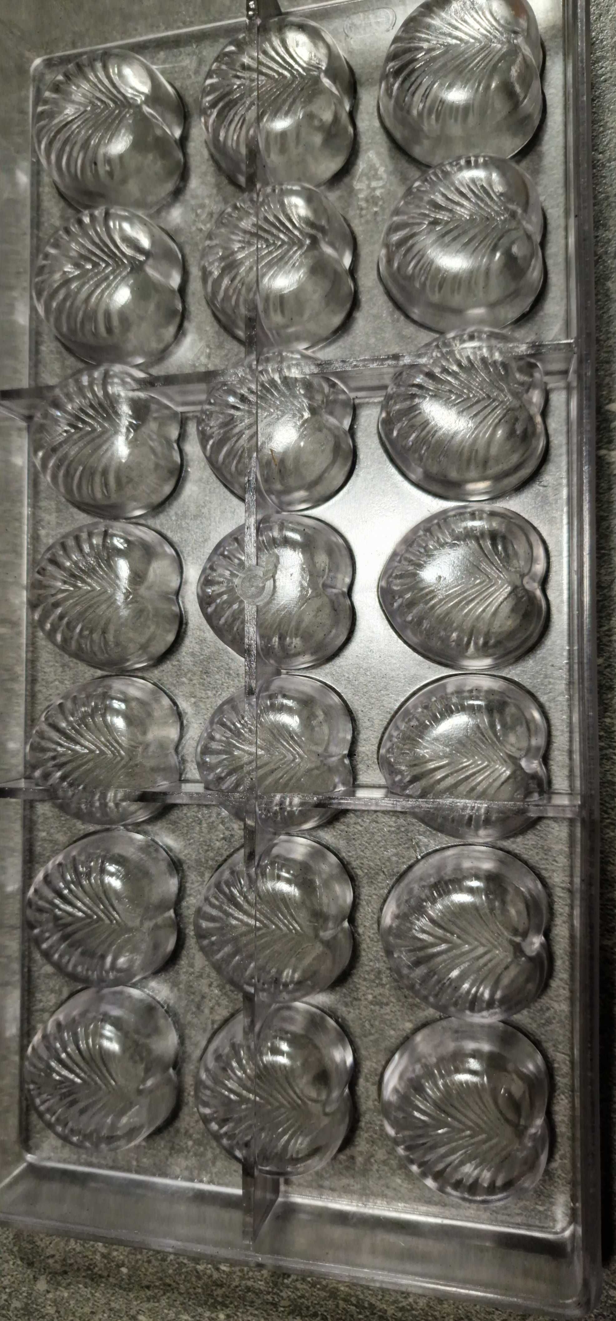 Moldes de chocolate policarbonato. Chocolate polycarbonate molds set.