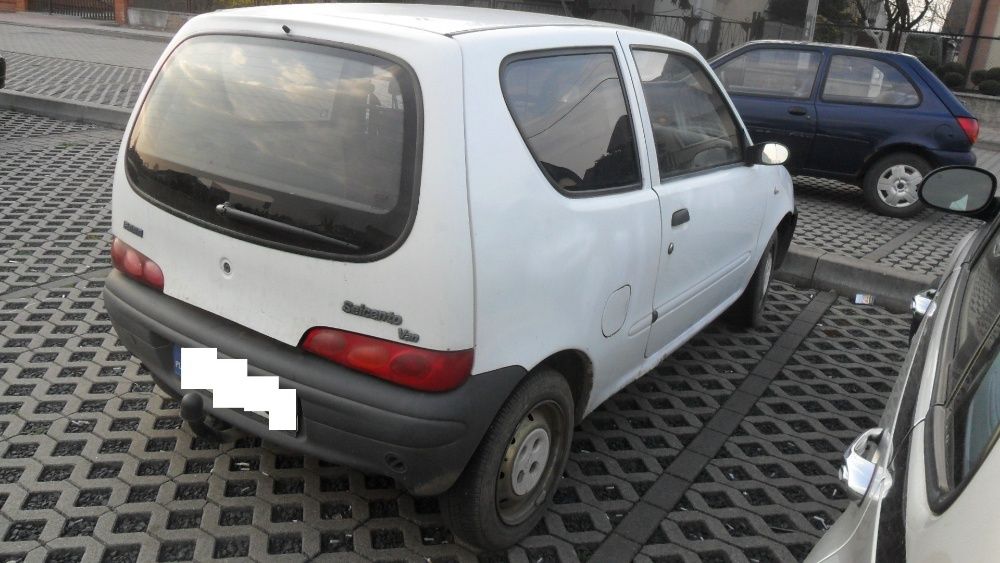 Fiat Seicento,1,1 benzyna,biały,Van,hak,przeznaczenie na części