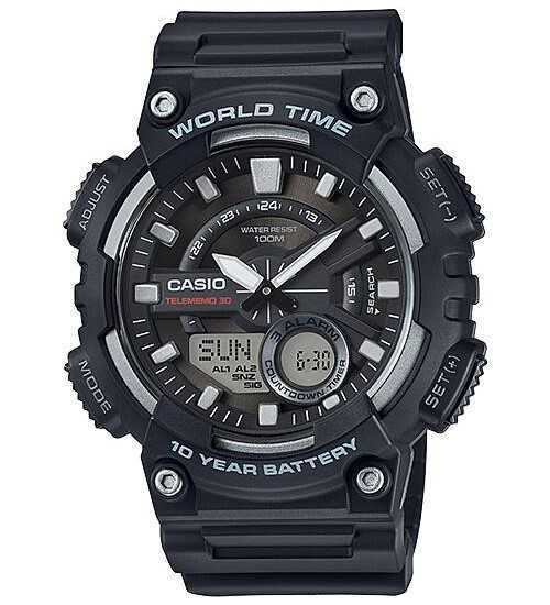 Годинник Casio AEQ-110W-1A новий оригінал великий вибір годинників