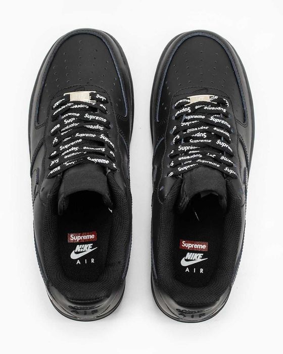 Кросівки Nike Air Force 1 Low x Supreme Black premium