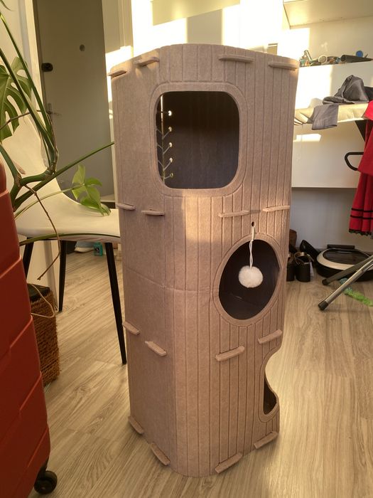 Domek dla kota drapak 3 piętra legowisko filcowe