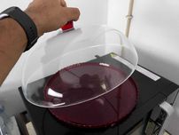 6 conjuntos Prato para Bolo - Vermelho com Campânula – 32cm