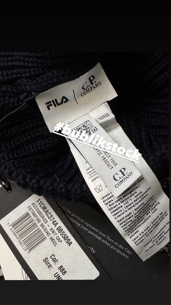 c.p. company fila goggle hat beanie оригинал