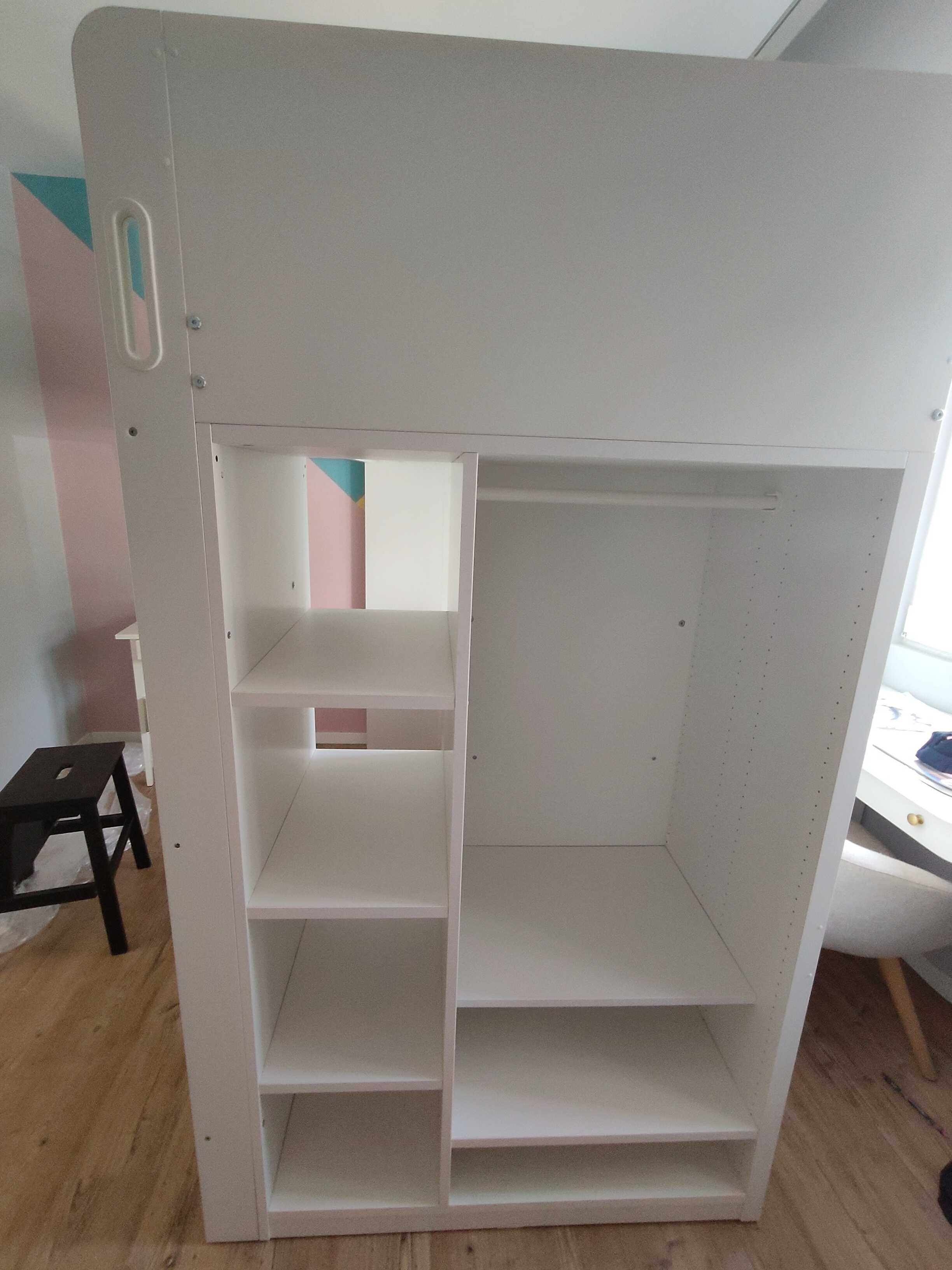 Cama com roupeiro e secretária IKEA SMÅSTAD