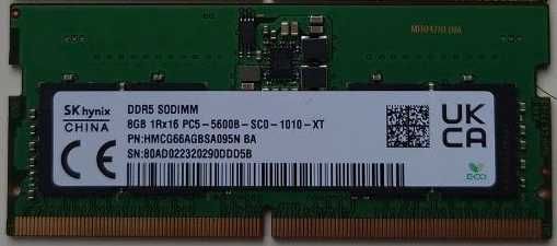 Пам'ять для ноутбуків SK hynix 16 GB (2x8GB) SO-DIMM DDR5 5600