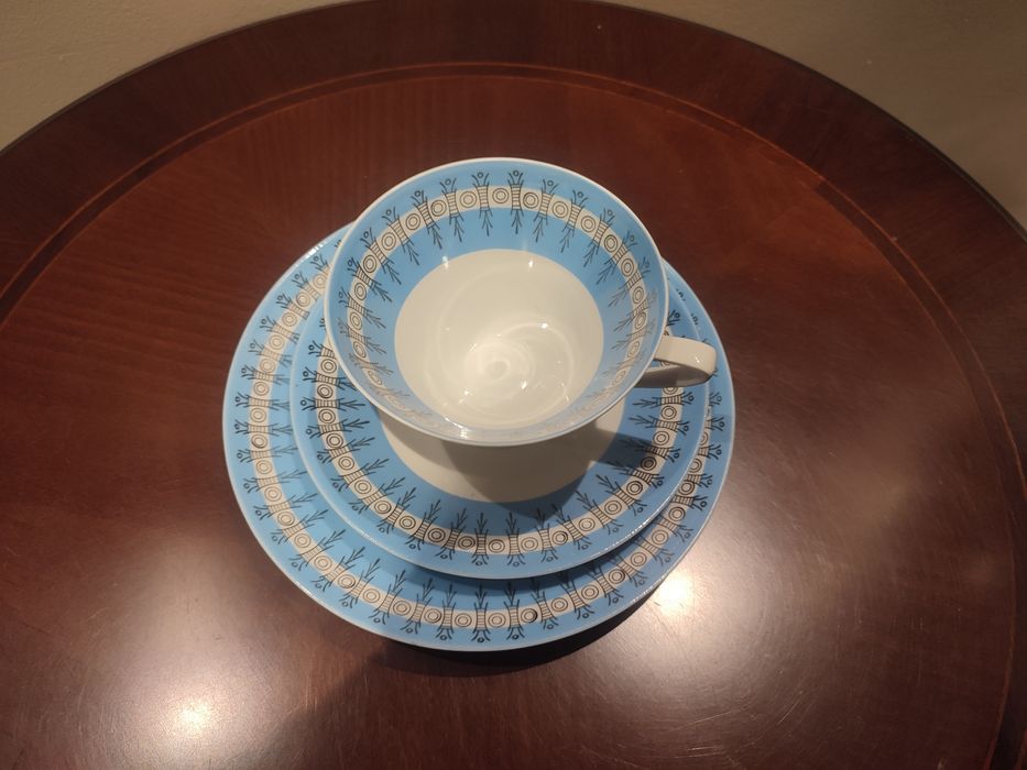 Śliczne stare trio porcelana Schierholz