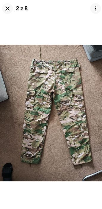 Super spodnie na ryby lub do lasu Multicam rozmiar XXL okolo100 cm pas