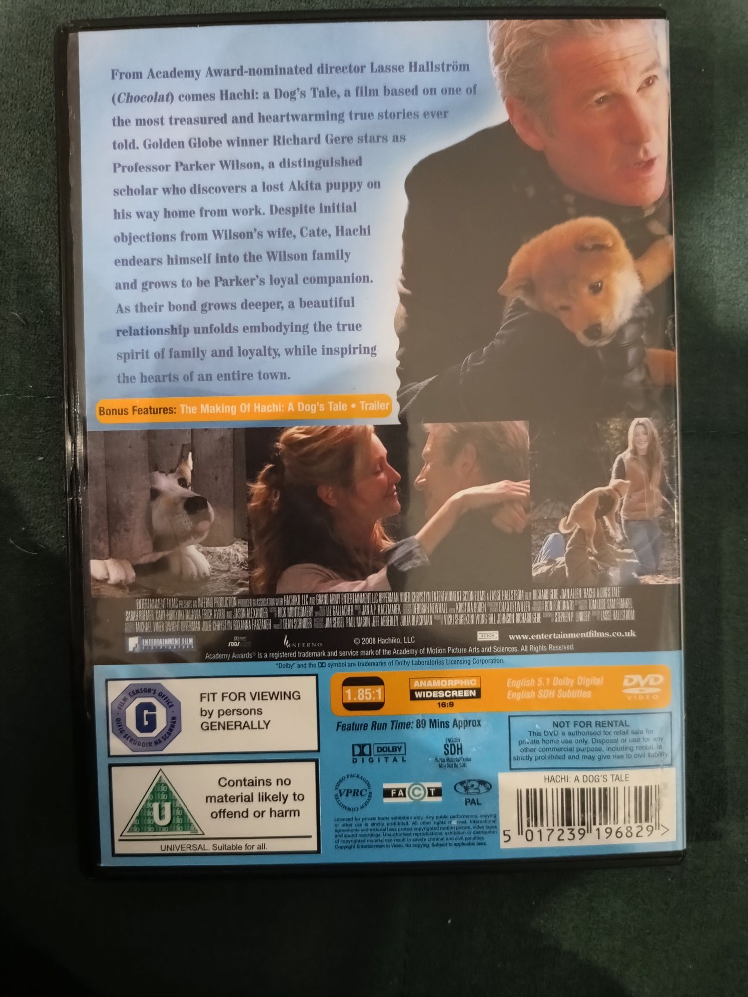 Płyta DVD Hachi a dog's tale- film